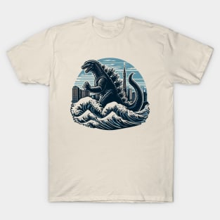 Godzilla Waves T-Shirt